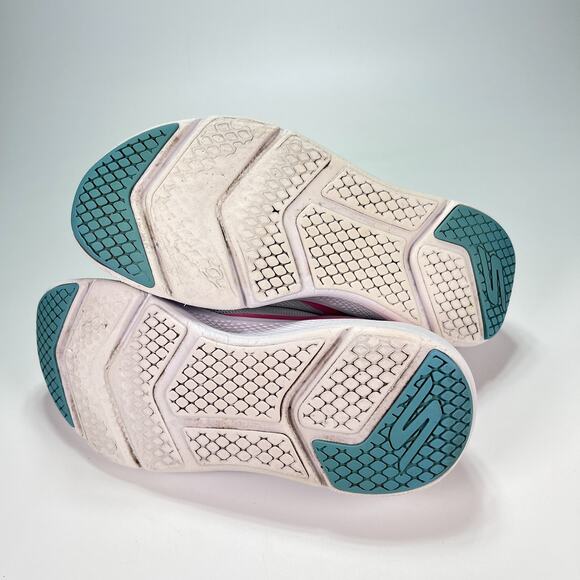 Skechers Go Run Elevated Hot Streak Gray Pink Running Shoes Women's Size 9 - Picture 9 of 11